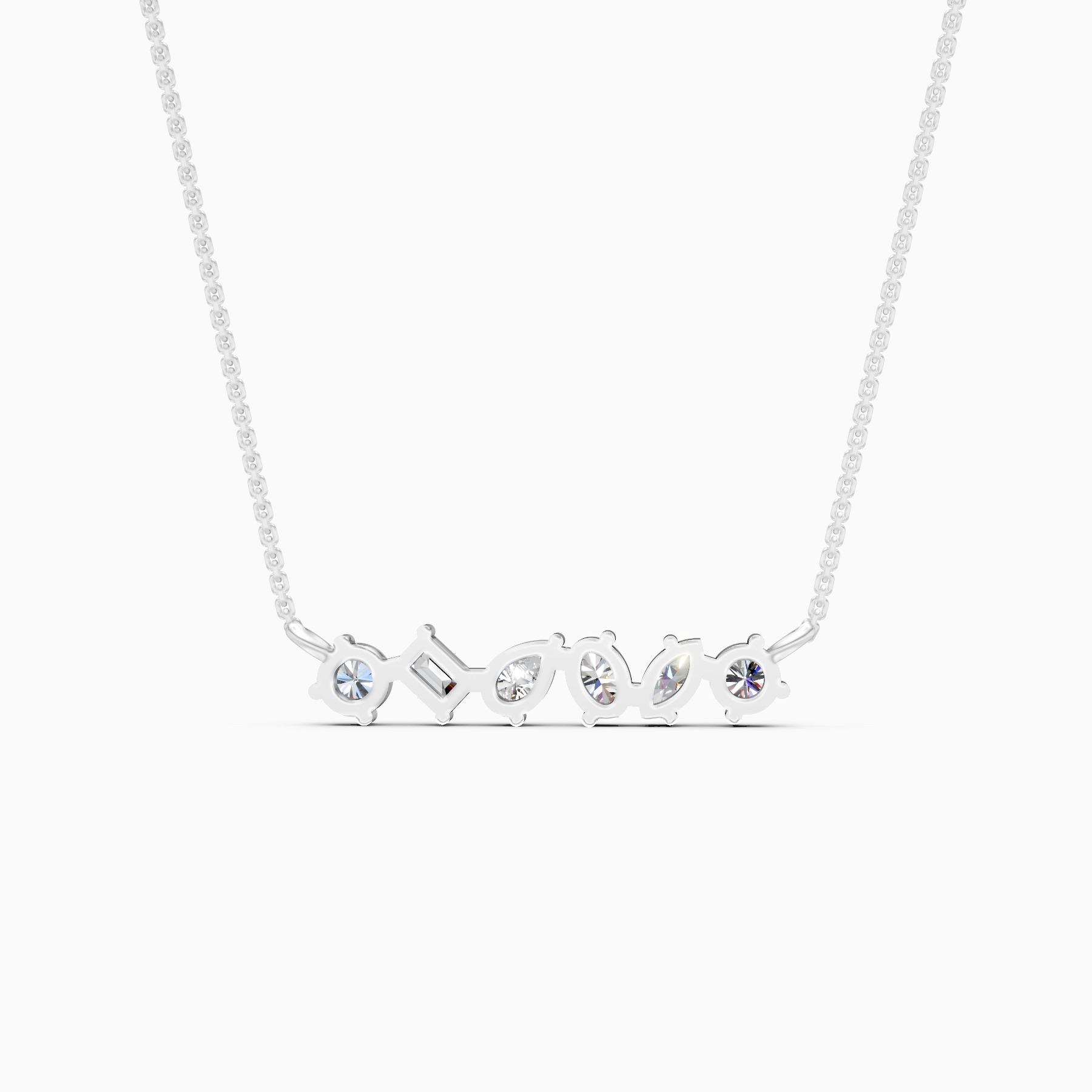 Multi-Shape Lab Grown Diamond Pendant